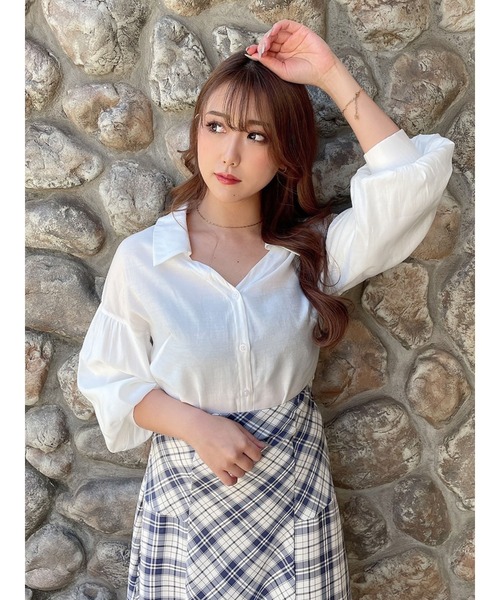 DURAS(デュラス)の「ドロップショルダーシャツ(シャツ/ブラウス・レディース・ホワイト/ブルー/グレー系その他・FREE)」の20枚目の写真