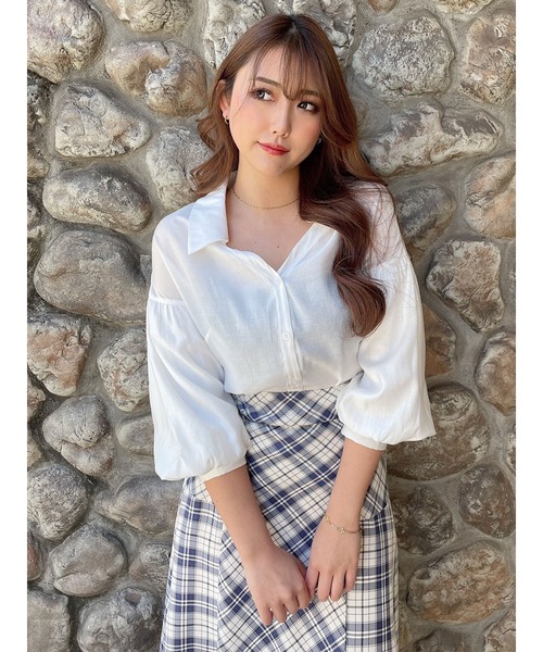 DURAS(デュラス)の「ドロップショルダーシャツ(シャツ/ブラウス・レディース・ホワイト/ブルー/グレー系その他・FREE)」の19枚目の写真