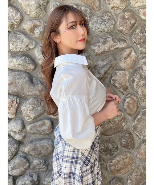 DURAS(デュラス)の「ドロップショルダーシャツ(シャツ/ブラウス・レディース・ホワイト/ブルー/グレー系その他・FREE)」の18枚目の写真