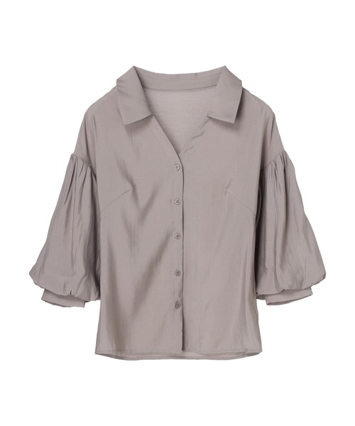 DURAS(デュラス)の「ドロップショルダーシャツ(シャツ/ブラウス・レディース・ホワイト/ブルー/グレー系その他・FREE)」の6枚目の写真