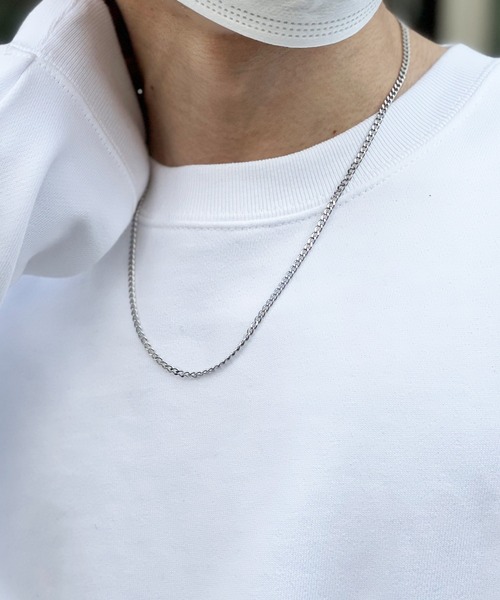 yield（イールド）の「【yield select】Stainless Mantel Chain Necklace マンテル チェーンネックレス STNE-001,002,003,004,005,006（ネックレス・メンズ・シルバー系1/シルバー系2/シルバー系3/シルバー系4/シルバー系5/シルバー系6・FREE）」の3枚目の写真