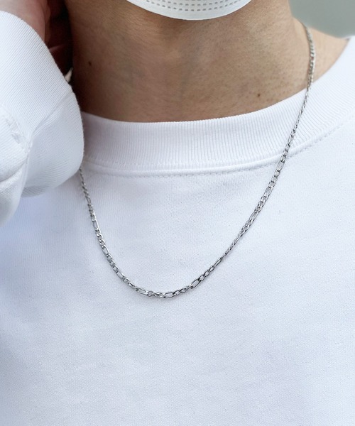 yield（イールド）の「【yield select】Stainless Mantel Chain Necklace マンテル チェーンネックレス STNE-001,002,003,004,005,006（ネックレス・メンズ・シルバー系1/シルバー系2/シルバー系3/シルバー系4/シルバー系5/シルバー系6・FREE）」の4枚目の写真