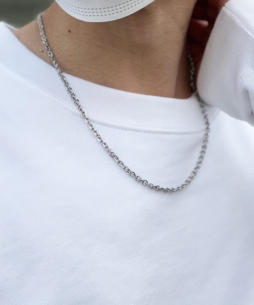 yield（イールド）の「【yield select】Stainless Mantel Chain Necklace マンテル チェーンネックレス STNE-001,002,003,004,005,006（ネックレス・メンズ・シルバー系1/シルバー系2/シルバー系3/シルバー系4/シルバー系5/シルバー系6・FREE）」の6枚目の写真
