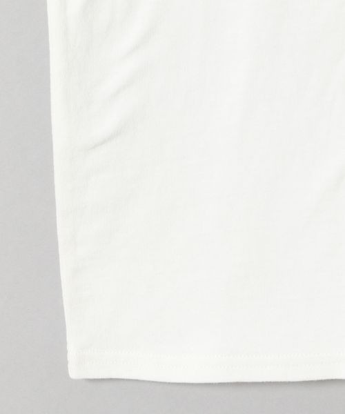 JEANASIS(ジーナシス)の「サスティナブルバイカラーUSED7STEE/277842(Tシャツ/カットソー・レディース・ホワイト/ブラック・FREE)」の4枚目の写真