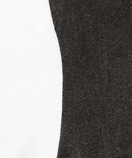 JEANASIS(ジーナシス)の「サスティナブルバイカラーUSED7STEE/277842(Tシャツ/カットソー・レディース・ホワイト/ブラック・FREE)」の6枚目の写真