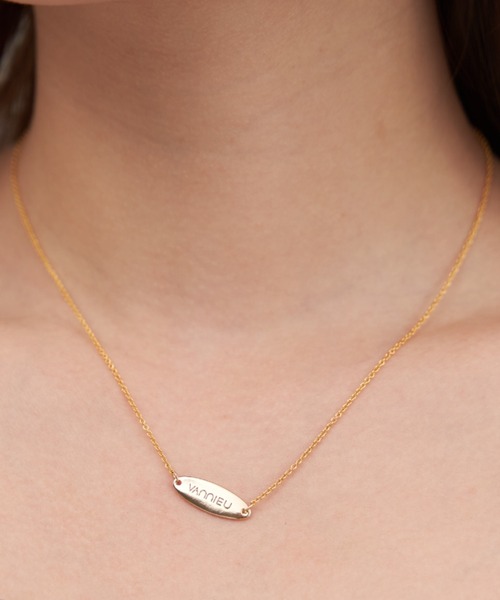 VANNIE U（ヴァニーユー）の「plate necklace（ネックレス・レディース・シルバー/ゴールド・FREE）」の5枚目の写真