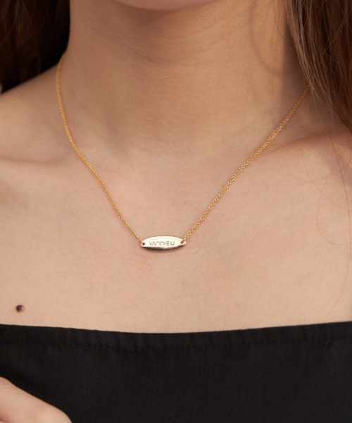 VANNIE U（ヴァニーユー）の「plate necklace（ネックレス・レディース・シルバー/ゴールド・FREE）」の6枚目の写真