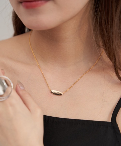 VANNIE U（ヴァニーユー）の「plate necklace（ネックレス・レディース・シルバー/ゴールド・FREE）」の4枚目の写真