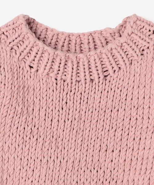 MIRSTORES（ミアストアズ）の「MIRSTORES | コットンベスト WOMEN（ベスト・レディース・ピンク/アイボリー・SMALL）」の9枚目の写真