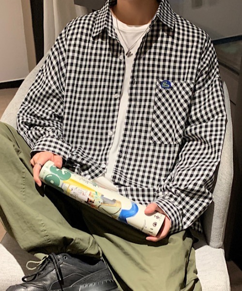 LE SSERAFIM ワルツ JPグッズ SHIRT チェックシャツ Mサイズ LE SSERAFIM ワルツ JPグッズ SHIRT チェックシャツ Mサイズ
