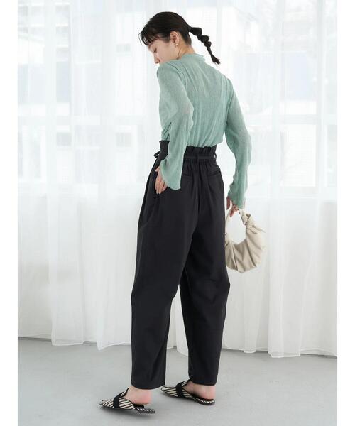 earth music&ecology（アースミュージックアンドエコロジー）の「シアープリーツカットプルオーバー（Tシャツ/カットソー・レディース・ベージュ/ライトグレー/ライトグリーン・FREE）」の18枚目の写真