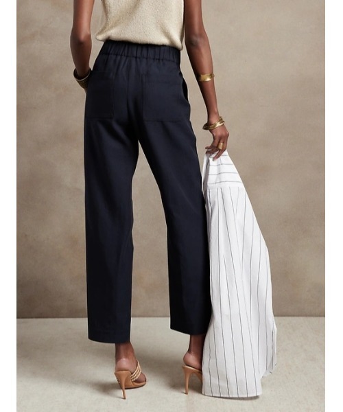 Banana Republic(バナナリパブリック)の「テンセル(TM) リネン パンツ(その他パンツ・レディース・ベージュ/ホワイト・M/S/XS/L)」の8枚目の写真
