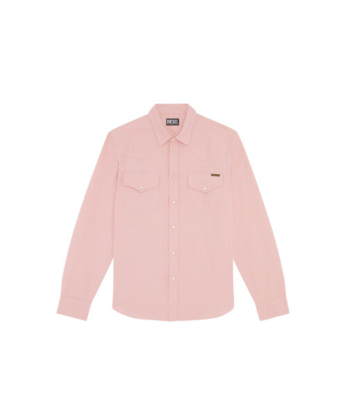 DIESEL（ディーゼル）の「メンズ ウエスタン シャツ リネンミックス（シャツ/ブラウス・メンズ・ピンク系その他/グレー・XX-LARGE/X-LARGE/SMALL/LARGE/MEDIUM/X-SMALL）」の19枚目の写真