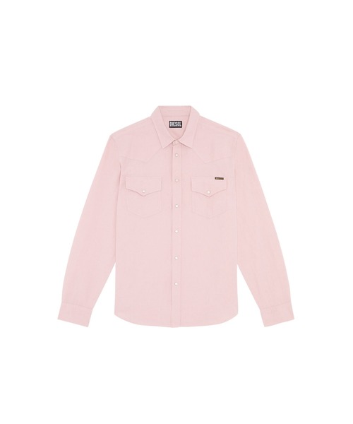 DIESEL（ディーゼル）の「メンズ ウエスタン シャツ リネンミックス（シャツ/ブラウス・メンズ・ピンク系その他/グレー・XX-LARGE/X-LARGE/SMALL/LARGE/MEDIUM/X-SMALL）」の7枚目の写真