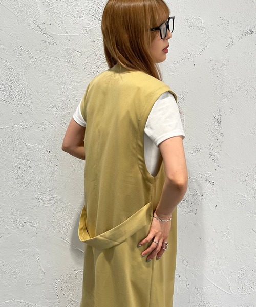 apres jour mignon（アプレジュールミニョン）の「ロングジレ【ZOZOTOWN限定アイテム】（ベスト・レディース・ブラック/イエロー/グレイッシュベージュ・フリー/X-LARGE）」の9枚目の写真