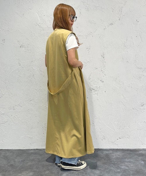apres jour mignon（アプレジュールミニョン）の「ロングジレ【ZOZOTOWN限定アイテム】（ベスト・レディース・ブラック/イエロー/グレイッシュベージュ・フリー/X-LARGE）」の12枚目の写真