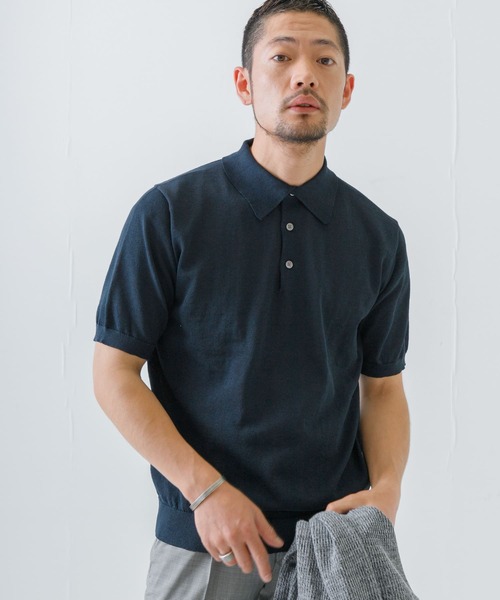 URBAN RESEARCH ROSSO MEN（アーバンリサーチロッソメン）の「『XLサイズあり』汗染み防止ポロシャツ（ポロシャツ・メンズ・グレー/ネイビー/ブラック/ホワイト・MEDIUM/LARGE/X-LARGE/SMALL）」の5枚目の写真