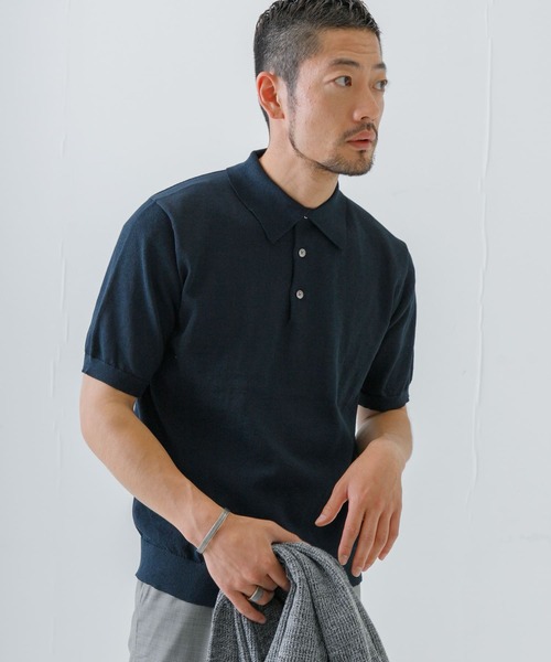 URBAN RESEARCH ROSSO MEN（アーバンリサーチロッソメン）の「『XLサイズあり』汗染み防止ポロシャツ（ポロシャツ・メンズ・グレー/ネイビー/ブラック/ホワイト・MEDIUM/LARGE/X-LARGE/SMALL）」の6枚目の写真