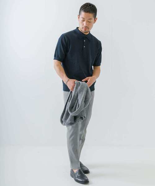 URBAN RESEARCH ROSSO MEN（アーバンリサーチロッソメン）の「『XLサイズあり』汗染み防止ポロシャツ（ポロシャツ・メンズ・グレー/ネイビー/ブラック/ホワイト・MEDIUM/LARGE/X-LARGE/SMALL）」の12枚目の写真