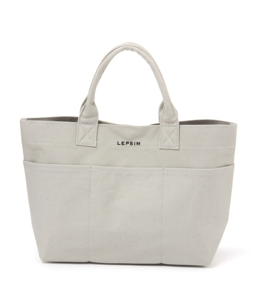 LEPSIM（レプシィム）の「キャンバスBASICトートバッグ [M]　276767（トートバッグ・レディース・ブラウン/グレー/アイボリー・ONE SIZE）」の4枚目の写真