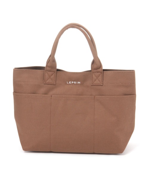 LEPSIM（レプシィム）の「キャンバスBASICトートバッグ [M]　276767（トートバッグ・レディース・ブラウン/グレー/アイボリー・ONE SIZE）」の11枚目の写真