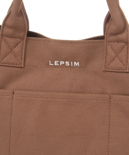 LEPSIM（レプシィム）の「キャンバスBASICトートバッグ [M]　276767（トートバッグ・レディース・ブラウン/グレー/アイボリー・ONE SIZE）」の10枚目の写真