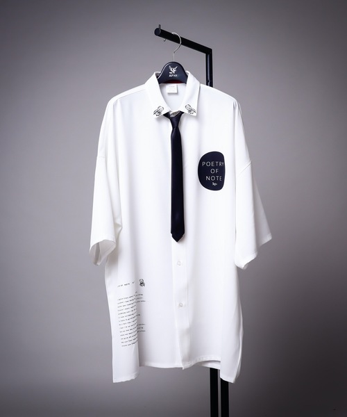 Afyf Icon Siro Icon With Siro ネクタイ付き イコン シロ シャツ シャツ ブラウス Afyf エーエフワイエフ のシャツ ブラウス Afyf Tie オーバーサイズ Afyf エーエフワイエフ のファッション 販売 店
