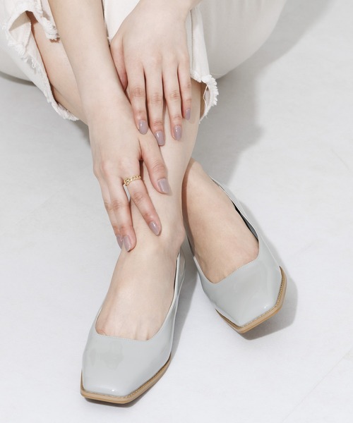 HIMIKO（ヒミコ）の「【HIMIKO】【耐水】3.5cmヒールパンプス/624105（レインシューズ・レディース・ライトグレー/ブラック/ピンク/グリーン・22.5cm/23.5cm/24.5cm/25.5cm/23.0cm/24.0cm/25.0cm/22.0cm/26.0cm/21.5cm/26.5cm）」の3枚目の写真