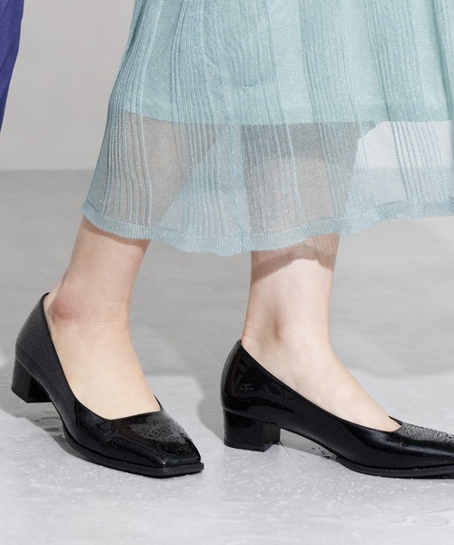 HIMIKO（ヒミコ）の「【HIMIKO】【耐水】3.5cmヒールパンプス/624105（レインシューズ・レディース・ライトグレー/ブラック/ピンク/グリーン・22.5cm/23.5cm/24.5cm/25.5cm/23.0cm/24.0cm/25.0cm/22.0cm/26.0cm/21.5cm/26.5cm）」の18枚目の写真