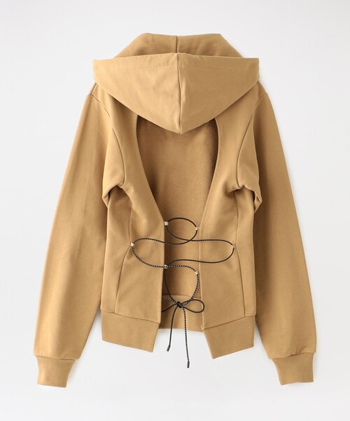 LOVELESS(ラブレス)の「【KIRIN】WOMEN KIRIN OB STRINGHOODIESWEAT KWBB004F20FLE0016210 KWBF20-020(パーカー・レディース・ベージュ系その他6・XS)」の2枚目の写真