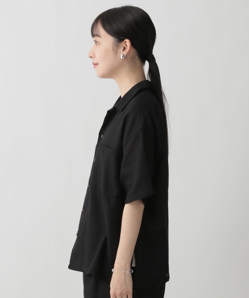 LOWRYS FARM（ローリーズファーム）の「メッシュオープンカラーシャツ