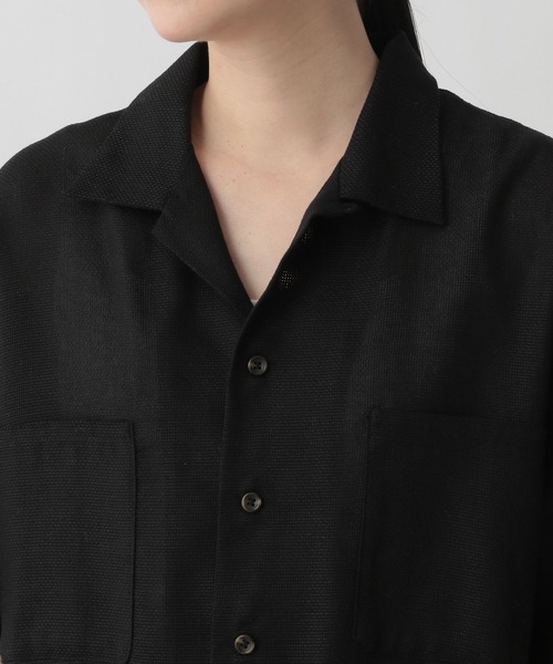 LOWRYS FARM（ローリーズファーム）の「メッシュオープンカラーシャツ