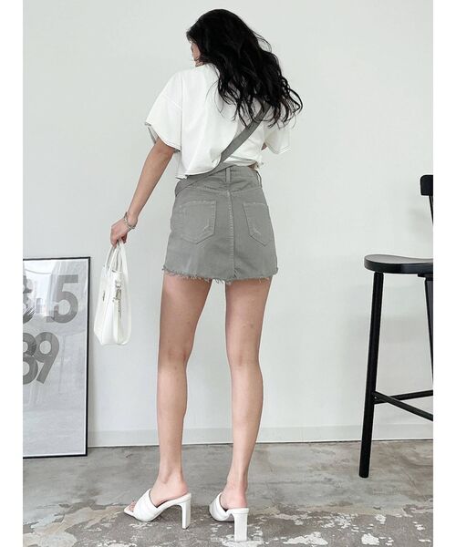 GYDA（ジェイダ）の「OUTER BANKS SHORT Tシャツ（Tシャツ/カットソー・レディース・チャコールグレー/オフホワイト/マスタード・FREE）」の22枚目の写真