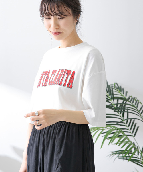 URBAN RESEARCH Sonny Label（アーバンリサーチサニーレーベル）の「ルーズロゴチュニックTシャツ（Tシャツ/カットソー・レディース・ホワイト/ブラック/チャコールグレー・FREE）」の20枚目の写真