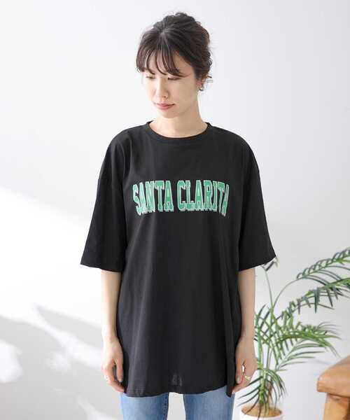 URBAN RESEARCH Sonny Label（アーバンリサーチサニーレーベル）の「ルーズロゴチュニックTシャツ（Tシャツ/カットソー・レディース・ホワイト/ブラック/チャコールグレー・FREE）」の22枚目の写真