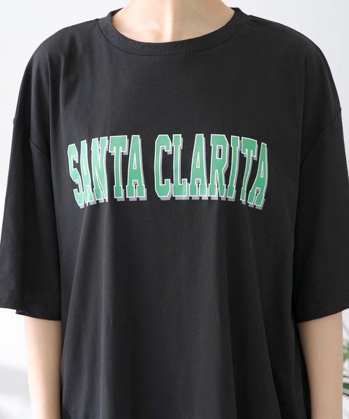 URBAN RESEARCH Sonny Label（アーバンリサーチサニーレーベル）の「ルーズロゴチュニックTシャツ（Tシャツ/カットソー・レディース・ホワイト/ブラック/チャコールグレー・FREE）」の13枚目の写真