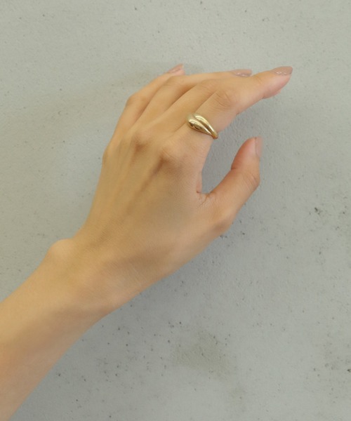 select MOCA（セレクトモカ）の「ダブルプランプリング（リング・レディース・シルバー/ゴールド・FREE）」の2枚目の写真