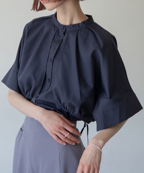 VACANCY（ヴァカンシー）の「ケープハーフスリーブブラウス（シャツ