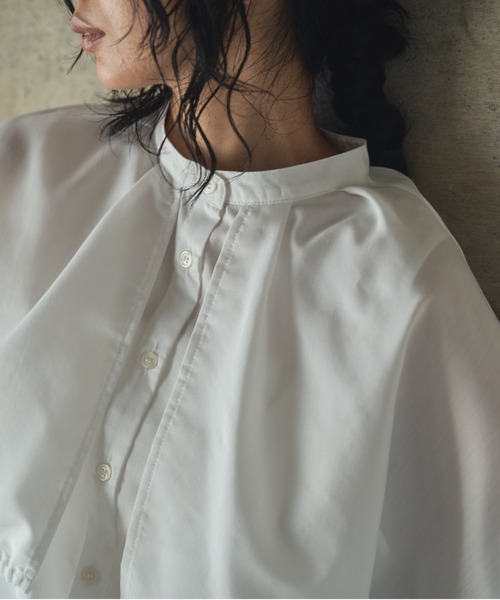 VACANCY（ヴァカンシー）の「ケープハーフスリーブブラウス（シャツ