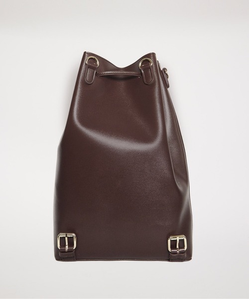 RANDEBOO（ランデブー）の「Renewal Bucket backpack（バックパック/リュック・レディース・ダークブラウン/ブラック/グレイッシュベージュ・FREE）」の14枚目の写真