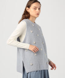 TOMORROWLAND  | ウールモヘヤパール クルーネックベスト(ニット/セーター)