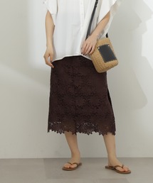 N.（N. Natural Beauty Basic） | 【追加生産】◆ケミカルレースロングスカート(スカート)