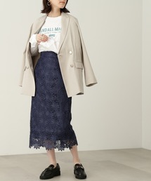 N.（N. Natural Beauty Basic） | 【追加生産】◆ケミカルレースロングスカート(スカート)