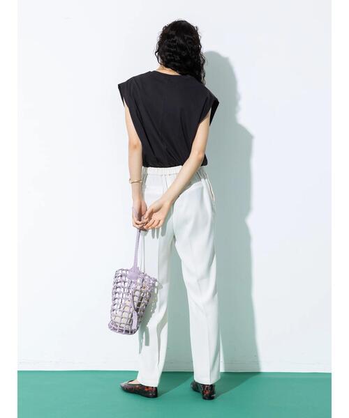 koe(コエ)の「オーガニックコットンショルダータックプルオーバー*(Tシャツ/カットソー・レディース・ホワイト/チャコールグレー/ブラック・FREE)」の18枚目の写真