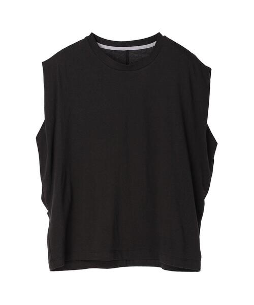 koe(コエ)の「オーガニックコットンショルダータックプルオーバー*(Tシャツ/カットソー・レディース・ホワイト/チャコールグレー/ブラック・FREE)」の9枚目の写真