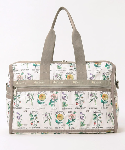 【レスポートサック】トラベル ペイントアート 総柄 ボストンバッグ ベージュ LESPORTSAC◇ボストンバッグ/--/マルチカラー/総柄 : セカンド