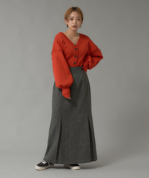 NOMINE（ノミネ）の「【前後着用可】2WAYセパレートレイヤード風プルオーバーカーディガン（カーディガン/ボレロ・レディース・ブラック/レッド/グリーン/グレイッシュベージュ・フリー）」の19枚目の写真