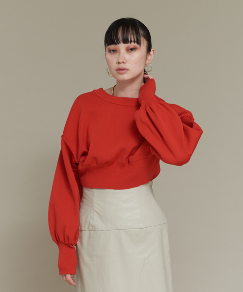 NOMINE（ノミネ）の「【前後着用可】2WAYセパレートレイヤード風プルオーバーカーディガン（カーディガン/ボレロ・レディース・ブラック/レッド/グリーン/グレイッシュベージュ・フリー）」の21枚目の写真