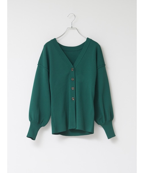 NOMINE（ノミネ）の「【前後着用可】2WAYセパレートレイヤード風プルオーバーカーディガン（カーディガン/ボレロ・レディース・ブラック/レッド/グリーン/グレイッシュベージュ・フリー）」の4枚目の写真