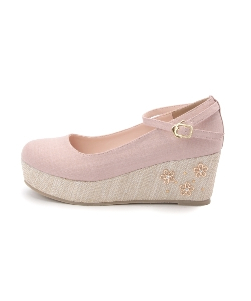 THE EMPORIUM(ジエンポリアム)の「底ビジューウエッジパンプス(パンプス・レディース・ピンク/ブルー/ブラック/ピンク系1・35/30/45/40)」の6枚目の写真